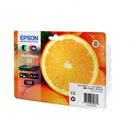 Epson 33 Black /PhotoBlack /Cyan/Magenta/Yellow Inkjet Cartridge [Pack of 5] C13T33374010 / T3337