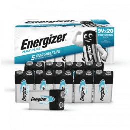 Energizer Max Plus Alkaline 9V Battery [Pack of 20]