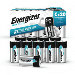 Energizer Max Plus Alkaline C Battery [Pack of 20]