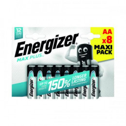 Energizer Max Plus Alkaline AA Battery [Pack of 8]