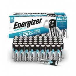 Energizer Max Plus Alkaline AA Battery [Pack of 50]