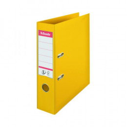 Esselte No1 Lever Arch File Slotted 75mm A4 Yellow [Pack of 10]