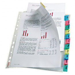 Esselte Index Pockets 12 Tab Assorted