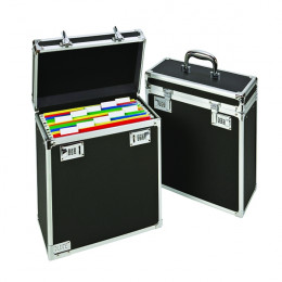 Vaultz Foolscap Personal Mobile Filing Case Black