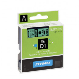 Dymo D1 Labels 12mm Black on Green