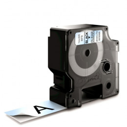 Dymo D1 Labels 24mm Black on Clear