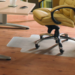 Floortex PVC Chair Mat Hard Floor Lipped 920x1210mm