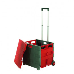 Folding Box Truck with Lid Grey and Red