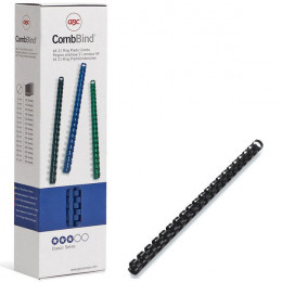 GBC Binding Combs A4 6mm 21 Ring Black [Pack of 100]