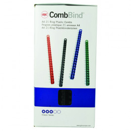 GBC Binding Combs A4 14mm 21 Ring Black [Pack of 100]