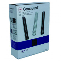 GBC Binding Combs A4 16mm 21 Ring Black [Pack of 100]