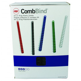 GBC Binding Combs A4 22mm 21 Ring Black [Pack of 100]