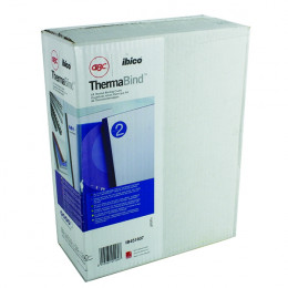 GBC 1.5mm 250g Thermal Covers Leathergrain Clear and Black [Pack of 100]