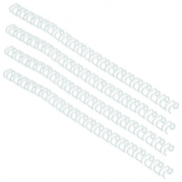 GBC 5mm 34 Ring Wires White [Pack of 100]
