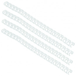 GBC 6mm 34 Ring Wires White [Pack of 100]