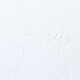 GBC 250g Leather Coverboards with Window White [Pack of 50]