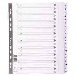 Guildhall Mylar Index A-Z A4 White