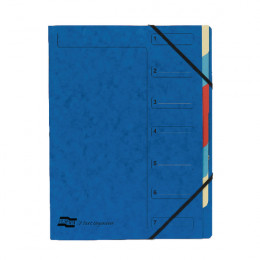 Europa 7 Part Organiser Blue