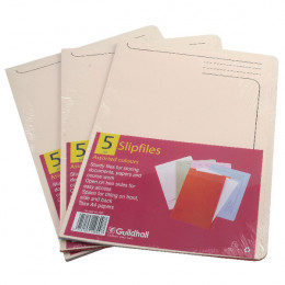 Guildhall Slipfile Cream [Pack of 50]