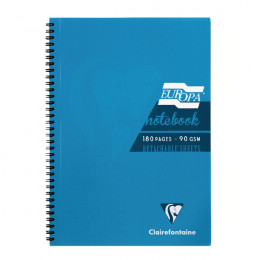 Europa A4 Notebook 180 Pages Turquoise [Pack of 5]