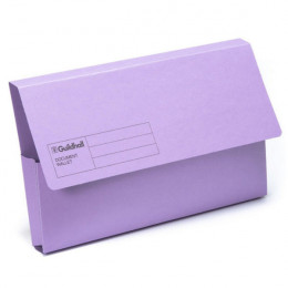 Guildhall Document Wallet Violet 32mm [Pack of 50]