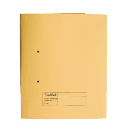 Guildhall Transfer Spring Pocket File Yellow [Pack of 25]
