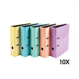 Exacompta PremTouch Aquarel Lever Arch File A4 Assorted [Pack of 10]