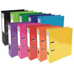Iderama Lever Arch File 70mm Assorted [Pack of 10]