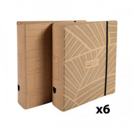 Exacompta Eterneco Lever Arch File 80mm A4 Assorted [Pack of 6]