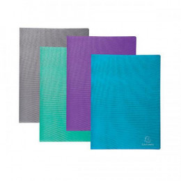 Exacompta Teksto Display Book 20 Pocket A4 Assorted [Pack of 20]