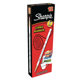 Sharpie China Marker White [Pack of 12]