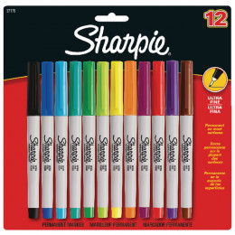 Sharpie Ultra Fine Assorted [Pack of 12]