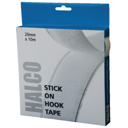Halco Stick On Hook Roll 20mmx10m White