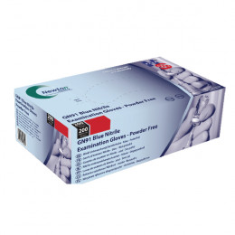 Handsafe Nitrile Examination Gloves Powder Free Cobalt Blue Medium [Pack of 200]
