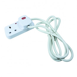 CED 2 Way Extension Lead White