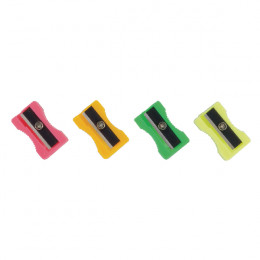 Plastic Pencil Sharpeners Assorted [Pack of 100]