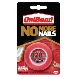 Unibond NoMoreNails Double Sided 1.5m Roll Permanent