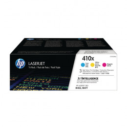 HP 410X High Yield Cyan Magenta Yellow Laserjet Toner Cartridge CF252XM [Pack of 3] alternative image 1