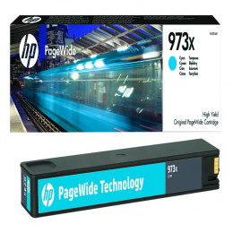 HP 973X High Yield Cyan 7000 Pages Original Ink F6T81AE alternative image 1