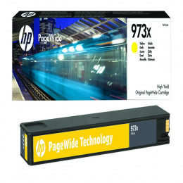 HP 973X Yellow PageWide Inkjet Cartridge High Yield alternative image 1