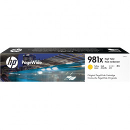 HP 981X PageWide High Yield Ink Yellow Cartridge alternative image 1