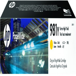 HP 981Y Extra High Yield PageWide Ink Yellow Cartridge alternative image 1