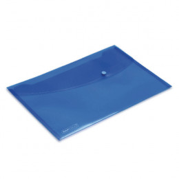 Rapesco Popper Wallet Foolscap Bright Blue [Pack of 5]