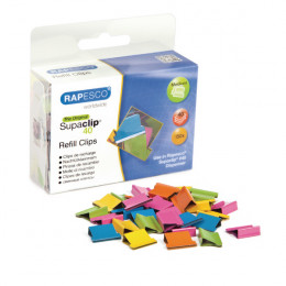 Rapesco Supaclip 40 Clips Refills Assorted [Pack of 150]