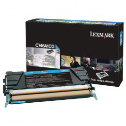 Lexmark C746A1CG Cyan Return Programme Toner Cartridge