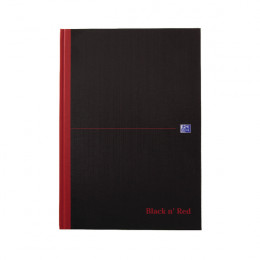 Black n Red Casebound Book Smart Ruled A4