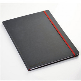 Black and Red Soft Touch A5 Notebook with Free A6 Book
