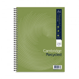 Cambridge Recycled A4 Notebook Plus 200 Pages [Pack of 3]