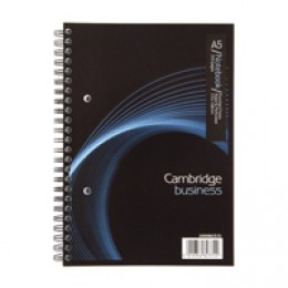 Cambridge A5 Plus Wirebound Notebook 200 Pages [Pack of 3]
