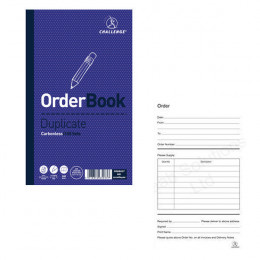 Challenge Duplicate Book 210x130mm Order Layout [Pack of 5]